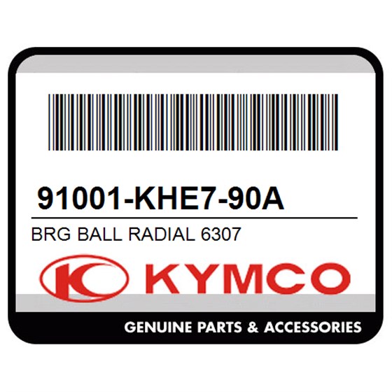 Kymco 91001-KHE7-90A Brg Ball Radial 6307