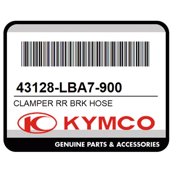 Kymco 43128-LBA7-900 Clamper Rr Brk Hose