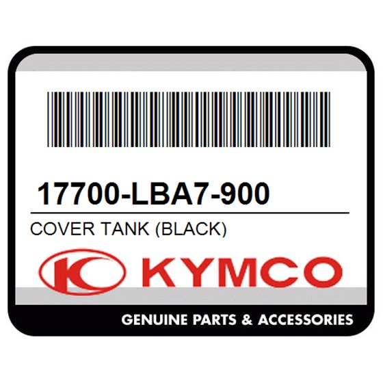 Kymco 17700-LBA7-900 Cover Tank (Black)