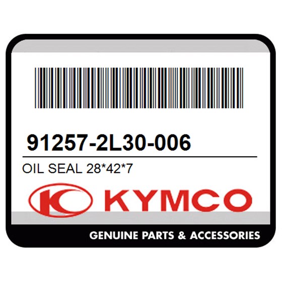 Kymco 91257-2L30-006 Oil Seal 28*42*7