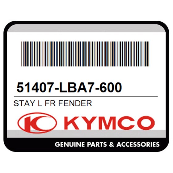 Kymco 51407-LBA7-600 Stay L Fr Fender