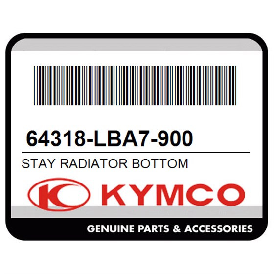 Kymco 64318-LBA7-900 Stay Radiator Bottom
