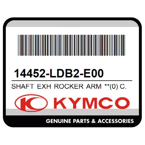 Kymco 14452-LDB2-E00 Shaft Exh Rocker Arm **(0) C.2005.07.08
