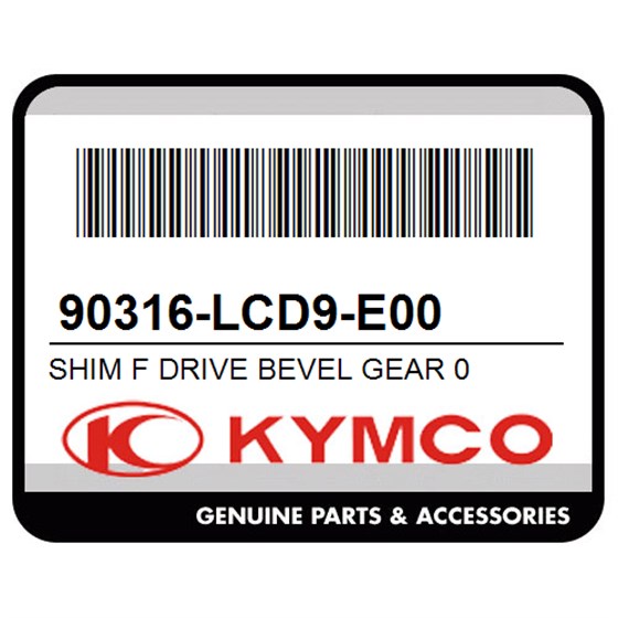 Kymco 90316-LCD9-E00 Shim F Drive Bevel Gear 0