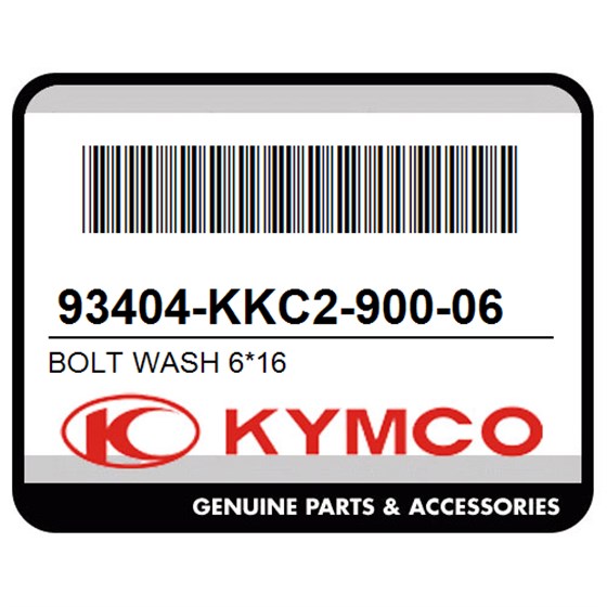 Kymco 93404-KKC2-900-06 Bolt Wash 6*16