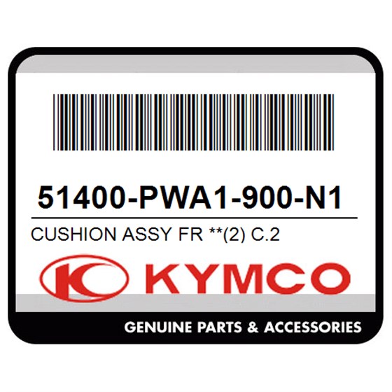 Kymco 51400-PWA1-900-N1S Cushion Assy Fr **(2) C.2