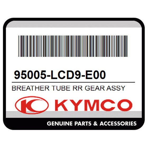 Kymco 95005-LCD9-E00 Breather Tube Rr Gear Assy **(0) C.2005