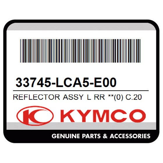 Kymco 33745-LCA5-E00 Reflector Assy L Rr **(0) C.2005.06.09