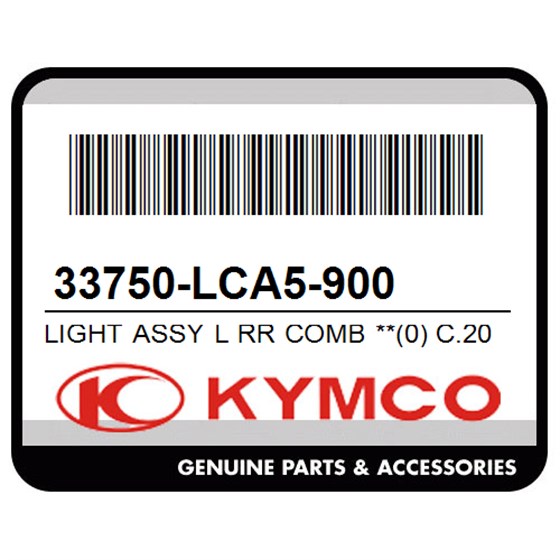 Kymco 33750-LCA5-900 Light Assy L Rr Comb **(0) C.2006.03.24