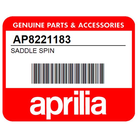 Aprilia AP8221183 Saddle Spin