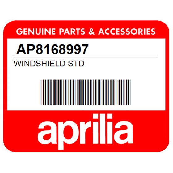 Aprilia AP8168997 Windshield Std