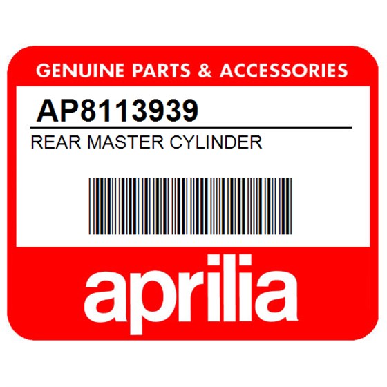 Aprilia AP8113939 Rear Master Cylinder