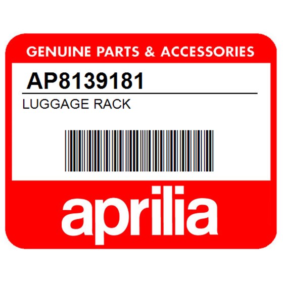 Aprilia AP8139181 Luggage Rack