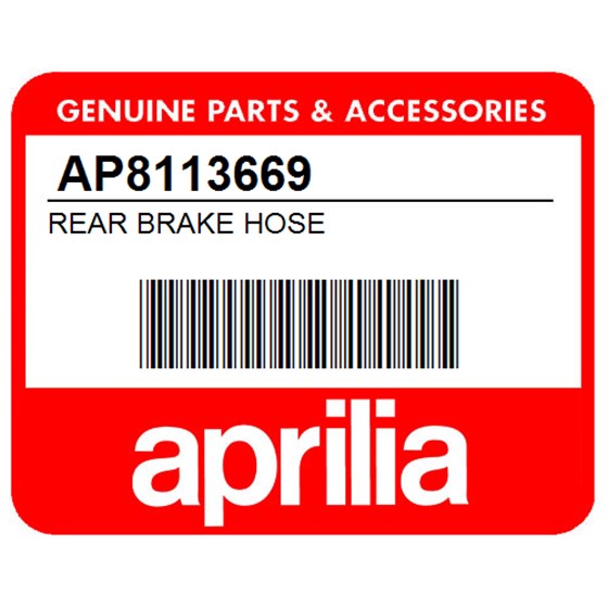 Aprilia AP8113669 Rear Brake Hose