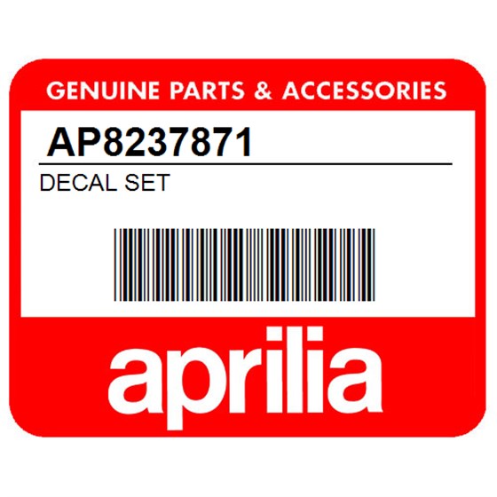 Aprilia AP8237871 Decal Set