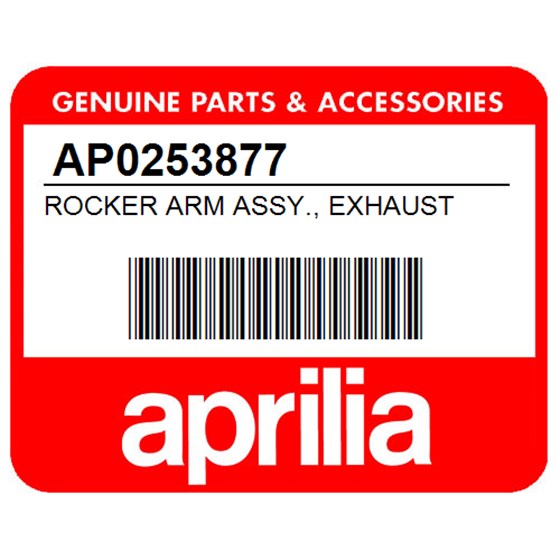 Aprilia AP0253877 Rocker Arm Assy., Exhaust