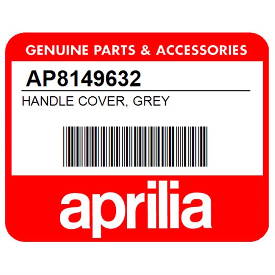 Aprilia AP8149632 Handle Cover, Grey