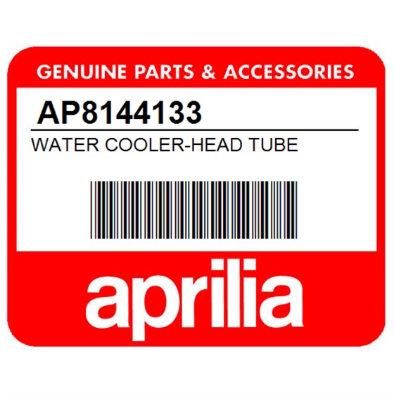 Aprilia AP8144133 Water Cooler-Head Tube