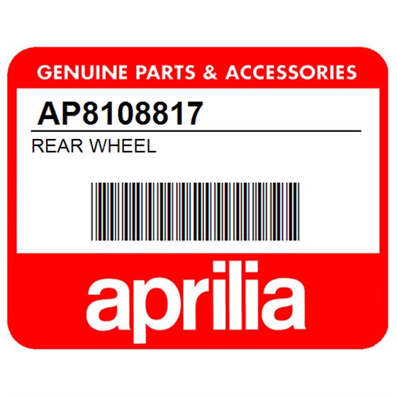 Aprilia AP8108817 Rear Wheel