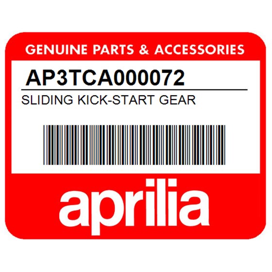 Aprilia AP3TCA000072 Sliding Kick-Start Gear