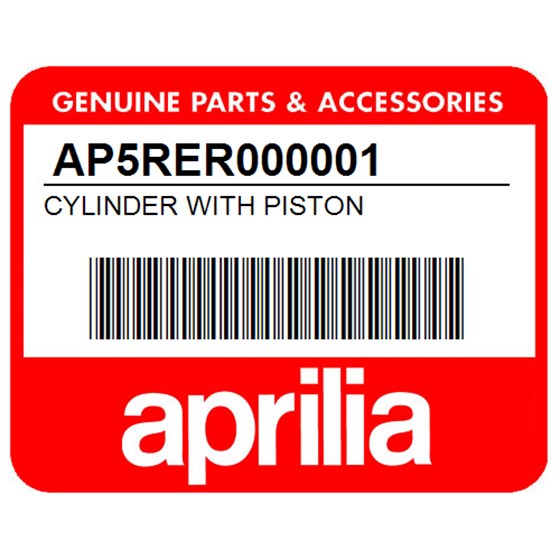 Aprilia AP5RER000001 Cylinder With Piston
