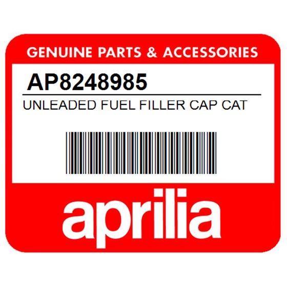Aprilia AP8248985 Unleaded Fuel Filler Cap Cat