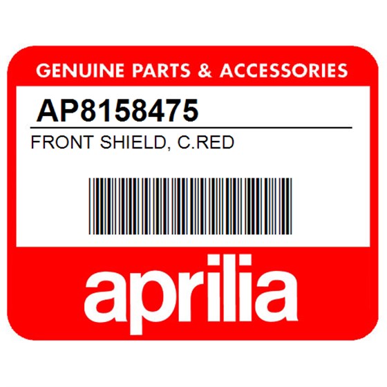 Aprilia AP8158475 Front Shield, C.Red