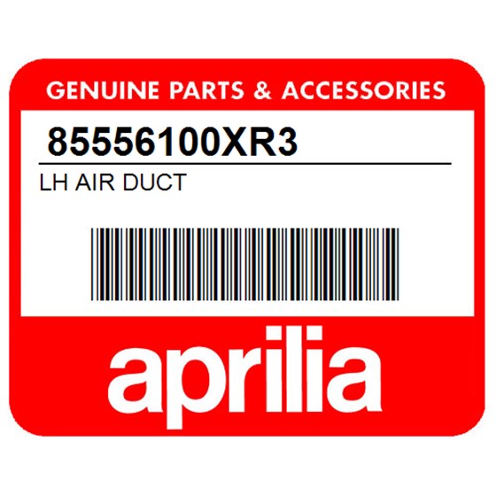 Aprilia 85556100XR3 Lh Air Duct
