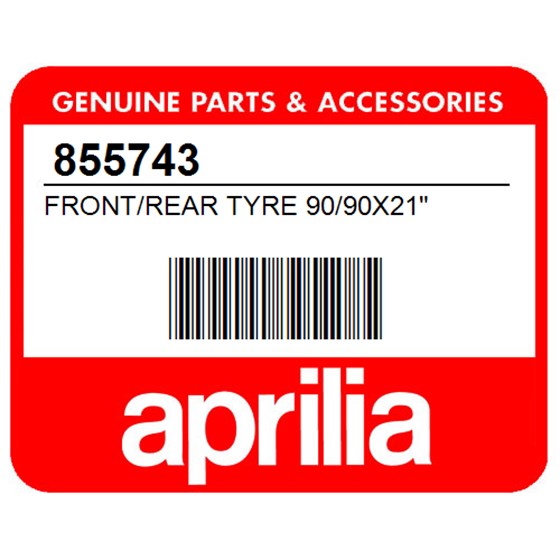 Aprilia 855743 Front/Rear Tyre 90/90X21"