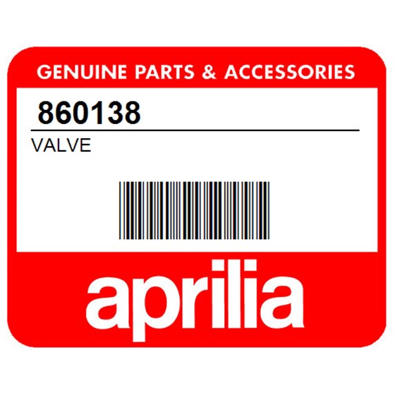 Aprilia 860138 Valve