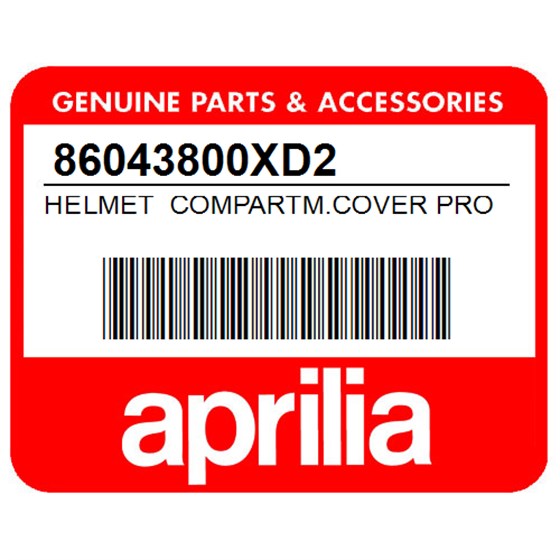 Aprilia 86043800XD2 Helmet Compartm.Cover Protect.