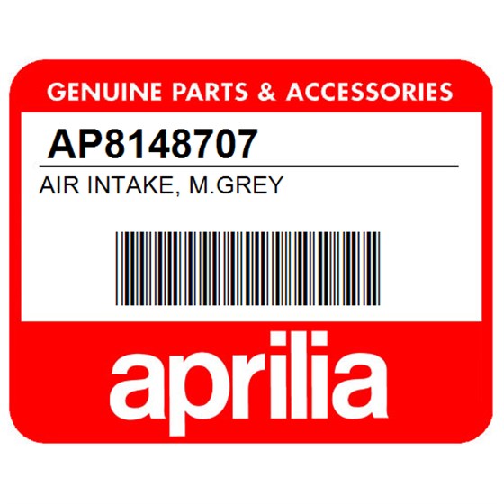 Aprilia AP8148707 Air Intake, M.Grey