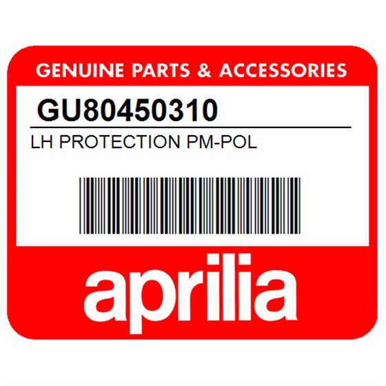Aprilia GU80450310 Lh Protection Pm-Pol
