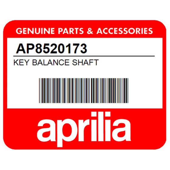 Aprilia AP8520173 Key Balance Shaft