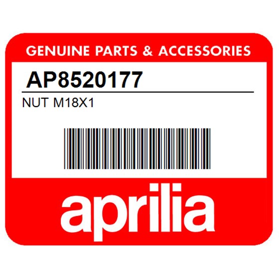 Aprilia AP8520177 Nut M18x1