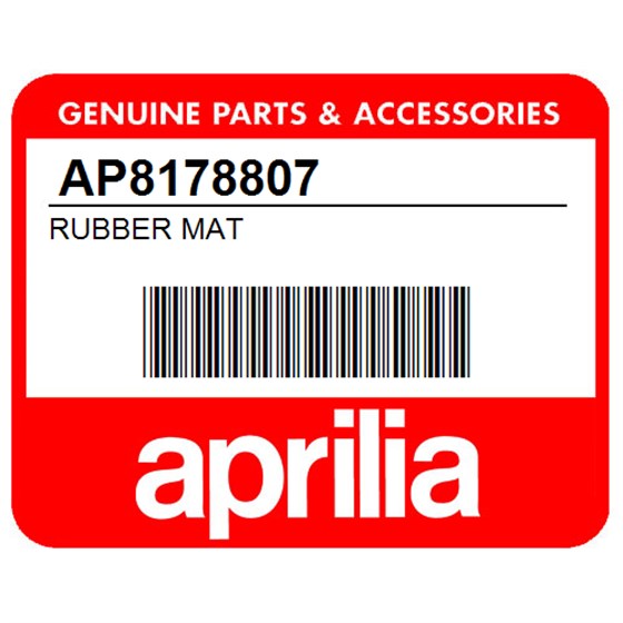 Aprilia AP8178807 Rubber Mat