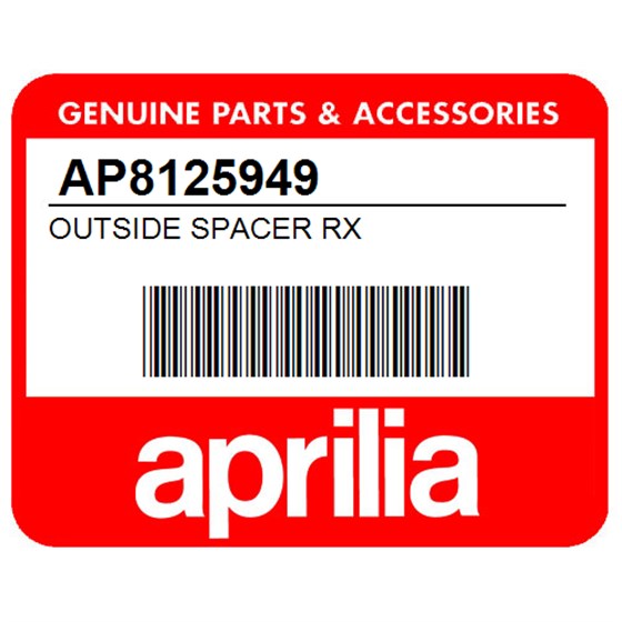 Aprilia AP8125949 Outside Spacer Rx