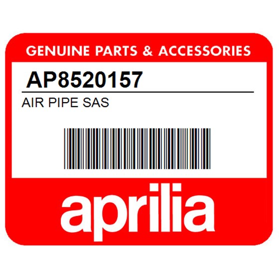 Aprilia AP8520157 Air Pipe Sas