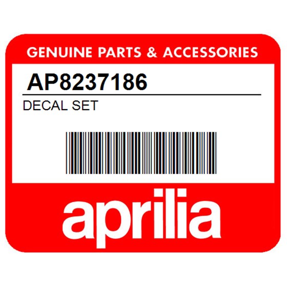 Aprilia AP8237186 Decal Set