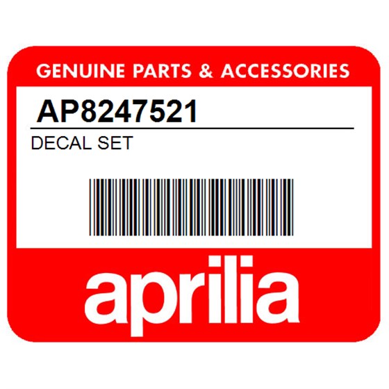 Aprilia AP8247521 Decal Set