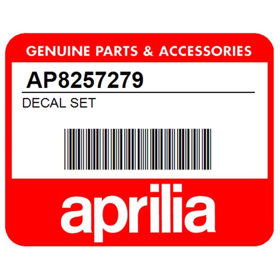 Aprilia AP8257279 Decal Set