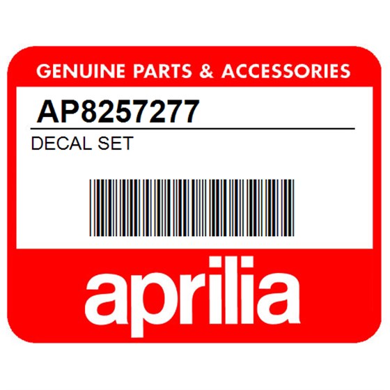 Aprilia AP8257277 Decal Set