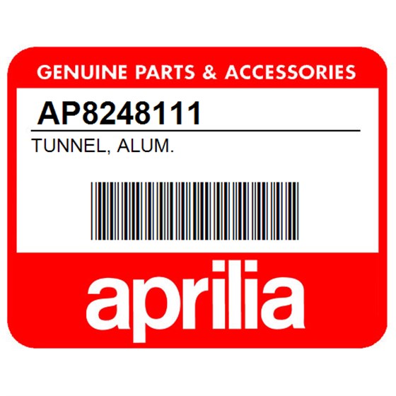 Aprilia AP8248111 Tunnel, Alum.