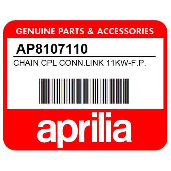 Aprilia AP8107110 Chain Cpl Conn.Link 11Kw-F.P.