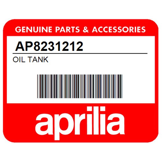 Aprilia AP8231212 Oil Tank