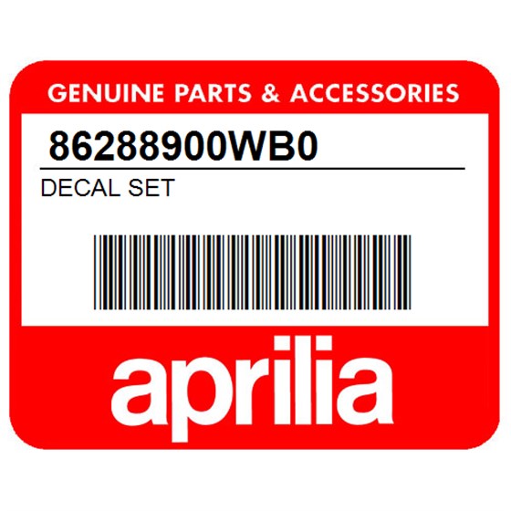 Aprilia 86288900WB0 Decal Set