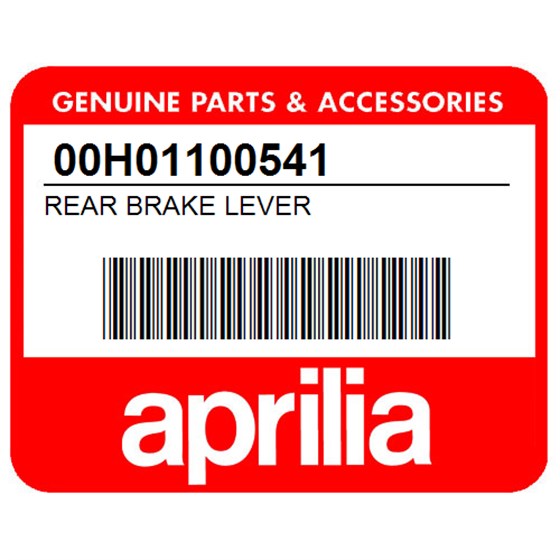 Aprilia 00H01100541 Rear Brake Lever