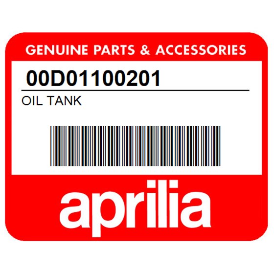 Aprilia 00D01100201 Oil Tank