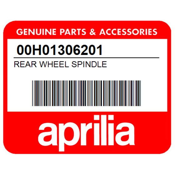 Aprilia 00H01306201 Rear Wheel Spindle