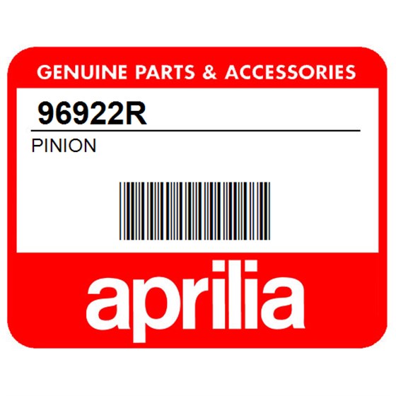 Aprilia 96922R Pinion